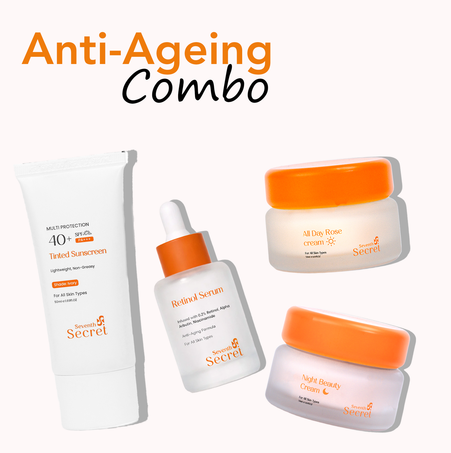 Seventh Secret Anti-Aging Combo with tinted sunscreen Ivory option