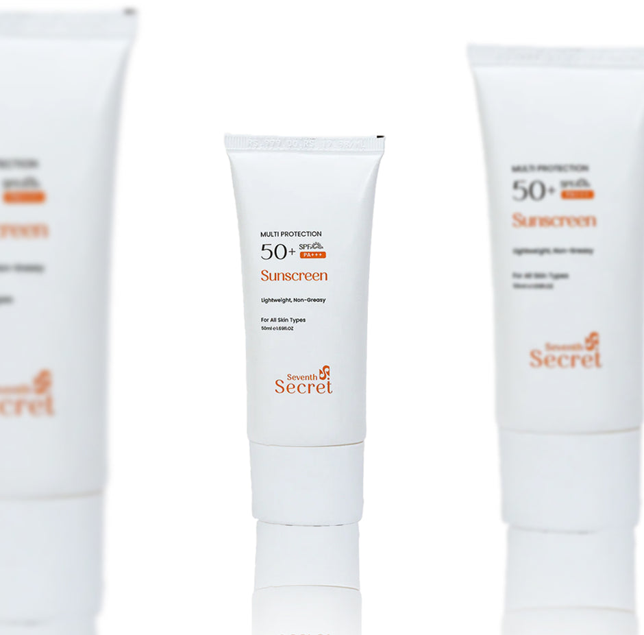 Seventh Secret SPF 50+ Sunscreen lightweight non-greasy formula