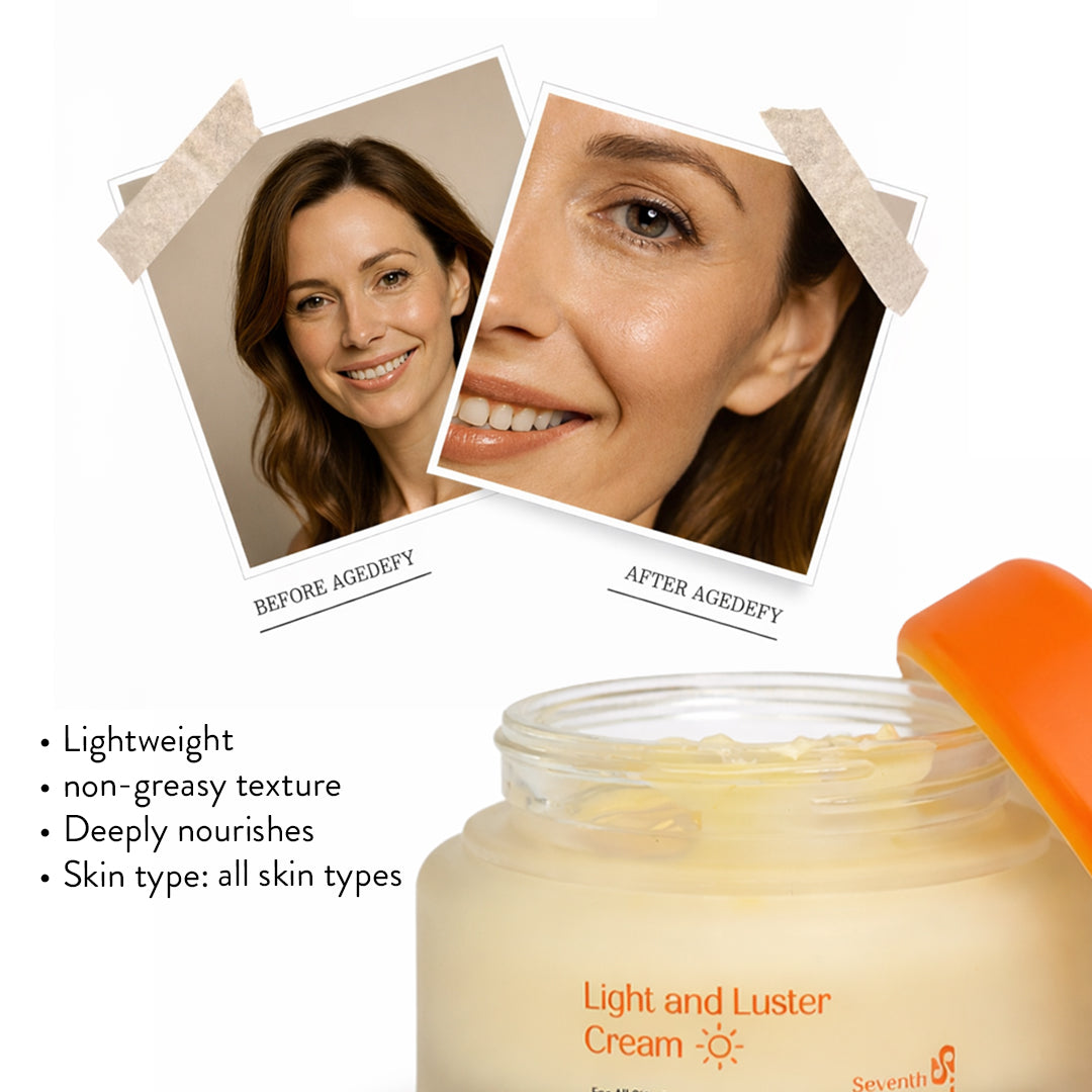 Seventh Secret Light and Luster Cream benefits for brightening skin tone