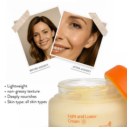 Seventh Secret Light and Luster Cream benefits for brightening skin tone