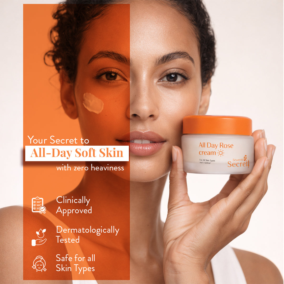 Seventh Secret All Day Rose Cream benefits for all-day hydration