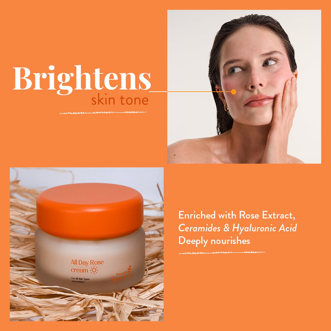 Seventh Secret All Day Rose Cream rose-infused daily moisturizer