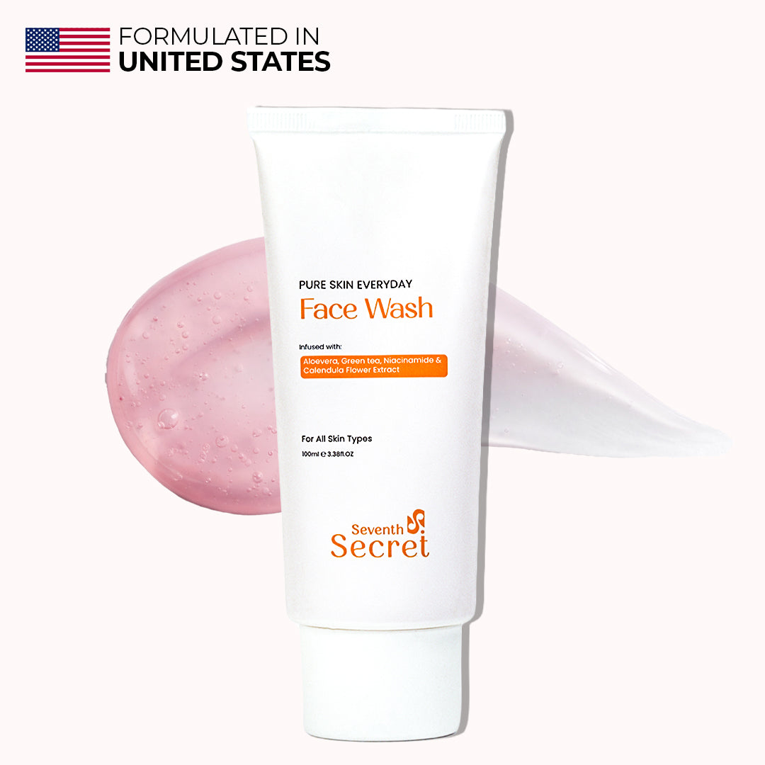 Seventh Secret gentle Face Wash 100ml with aloe vera and niacinamide