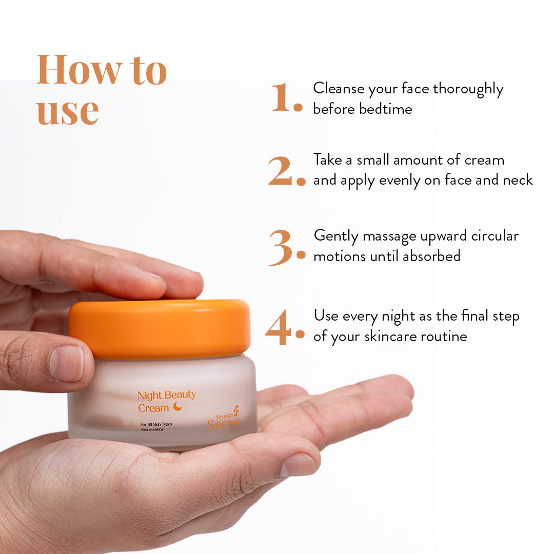 How to use Seventh Secret Night Beauty Cream