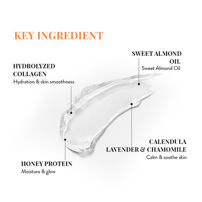 Seventh Secret Glass Skin Peel Off Mask ingredients collagen calendula lavender
