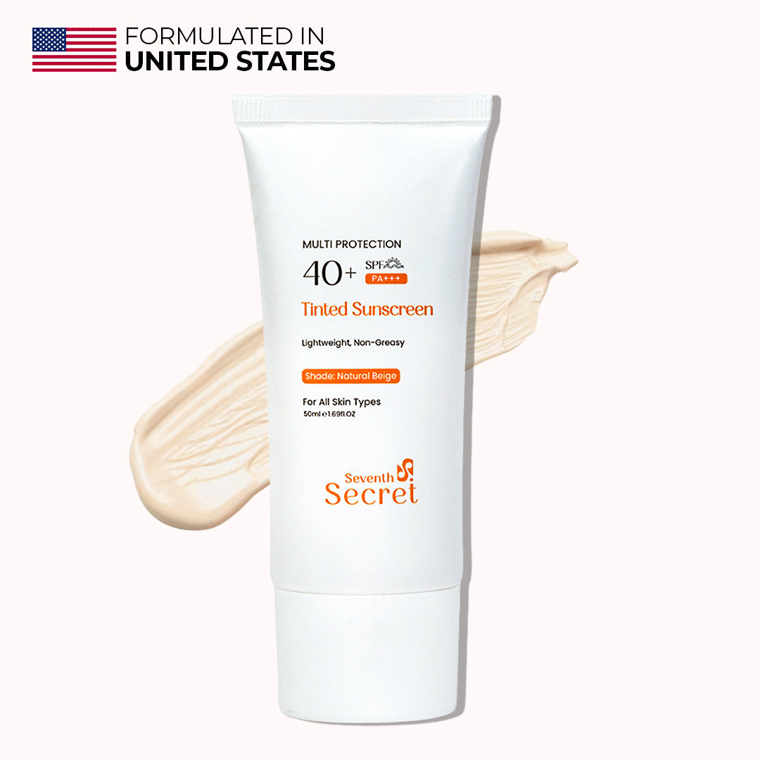 Seventh Secret Tinted Sunscreen SPF 40+ sheer matte finish for all skin types