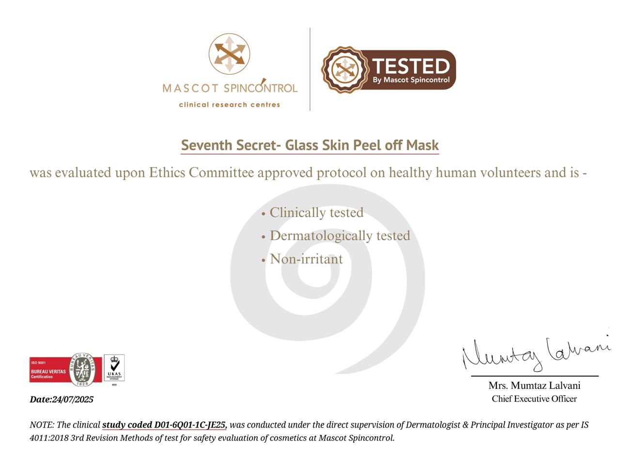 Seventh Secret Glass Skin Peel Off Mask product photo