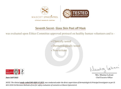 Seventh Secret Glass Skin Peel Off Mask product photo