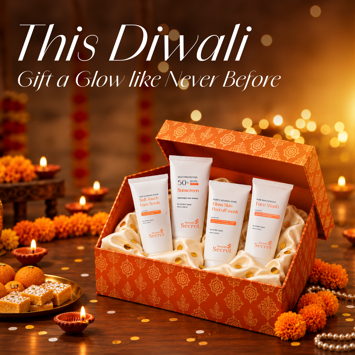 Diwali Glow Gift Set | 4-Piece Skincare Combo