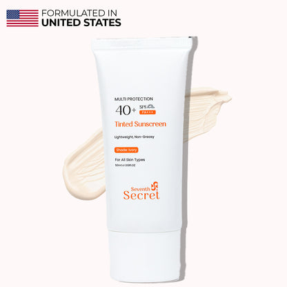 Seventh Secret Tinted Sunscreen SPF 40+ Ivory shade tube