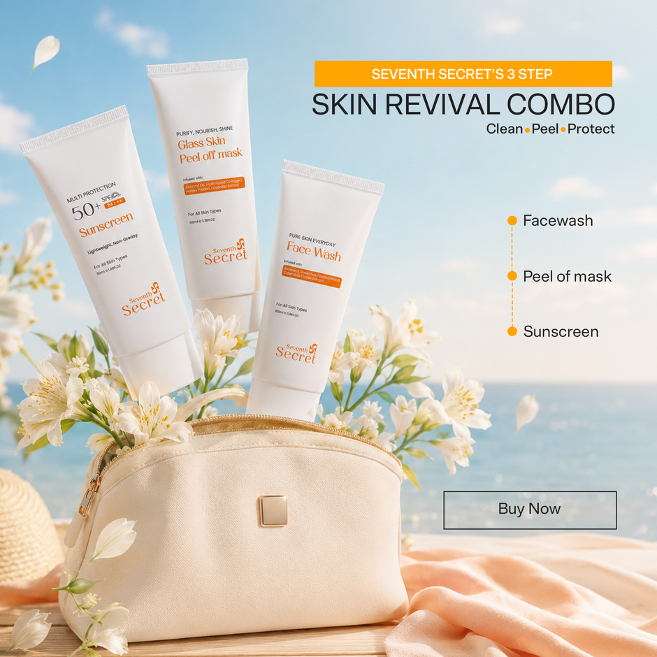 3-Step Skin Revival Kit – Face Wash + Peel Off Mask + SPF 50+ Sunscreen