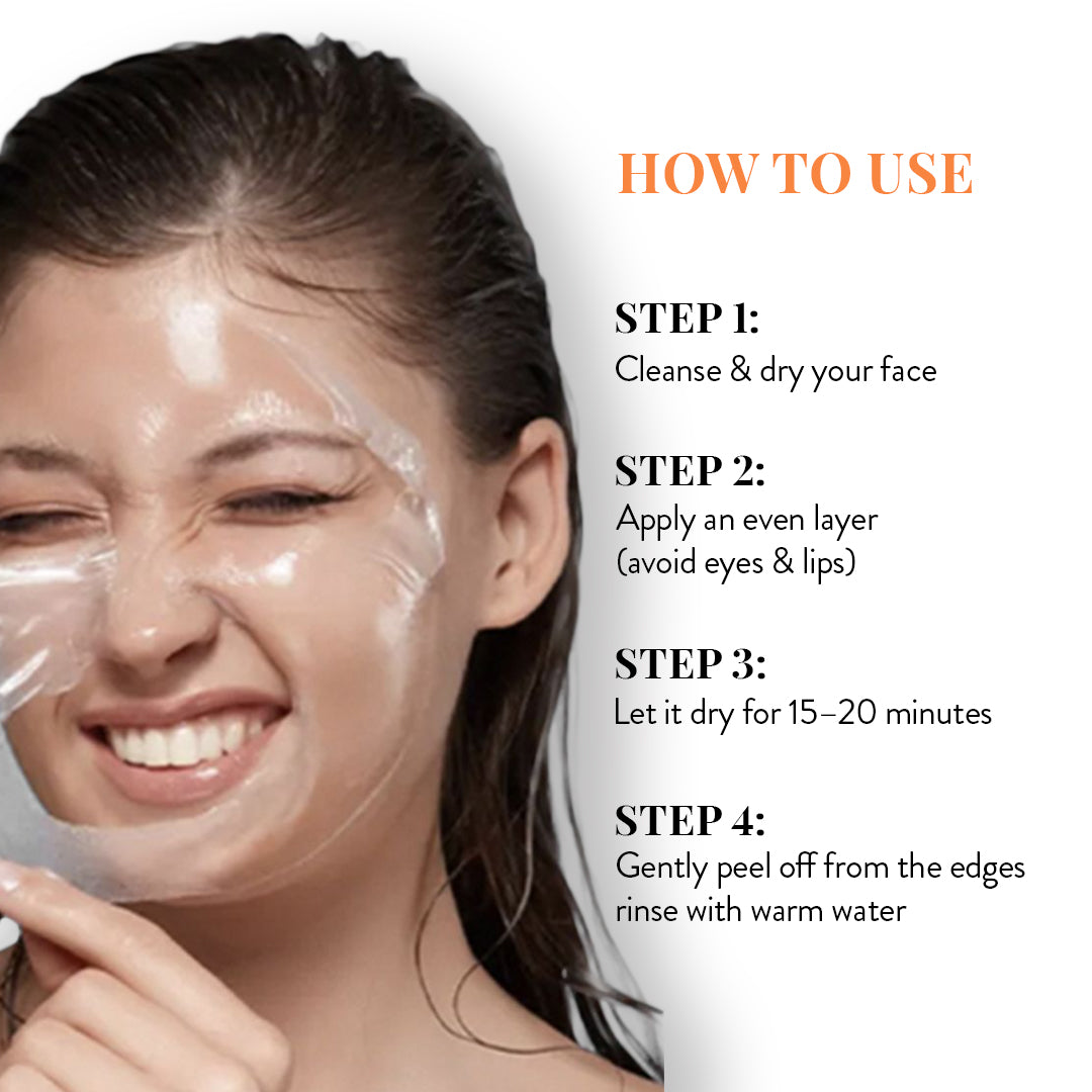 How to use Seventh Secret Glass Skin Peel Off Mask